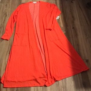 LULAROE SARAH coral space dye knit Size Medium